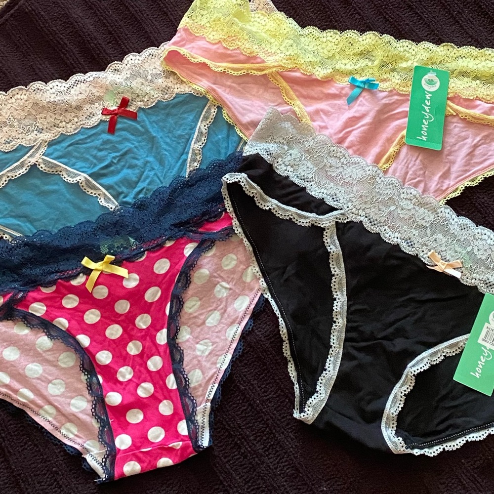 4 Pack Honeydew Ahna Hipsters Size Large